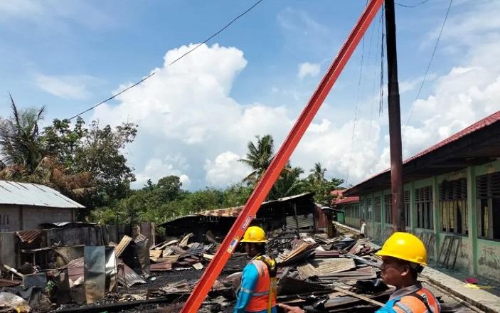Empat Kantin di MTsN 3 Rohul Habis Dilalap Api